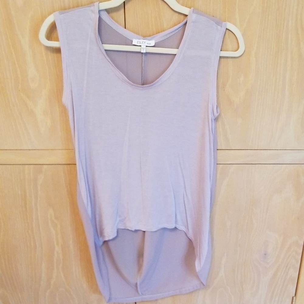 Esley light purplish taupe tank top , Size S